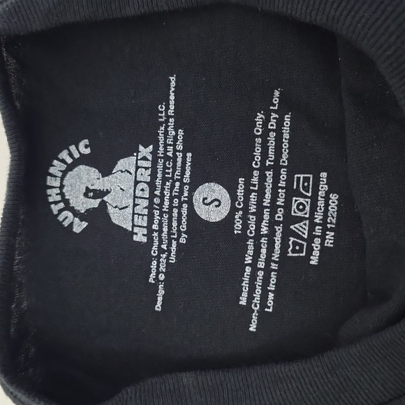 NWOT Jimi Hendrix Graphic New York Experience Short Sleeve Tshirt Black SZ Small - Picture 13 of 13